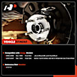 APHB1287 2x Front Wheel Bearing & Hub Assembly with ABS Sensor