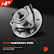 APHB1356 2x Front Wheel Bearing & Hub Assembly with ABS Sensor