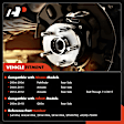 APHB1406 Rear Driver or Passenger Wheel Bearing & Hub Assembly