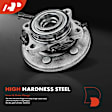 APHB1423 2x Rear Wheel Bearing & Hub Assembly with ABS Sensor