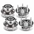 APHB1567 4x Front & Rear Wheel Bearing & Hub Assembly