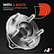 APHB1584 4 Pcs Front & Rear Wheel Bearing & Hub Assembly