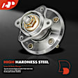 APHB1638 2 Pcs Rear Wheel Hub Bearing Assembly