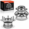 APHB1643 2 Pcs Rear Wheel Bearing Hub Assembly with ABS Sensor