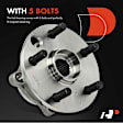 APHB1648 2 Pcs Rear Wheel Hub Bearing Assembly