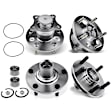 APHB1690 4 Pcs Front & Rear Wheel Bearing & Hub Assembly