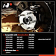 APHB1763 Front Driver or Passenger Wheel Bearing Hub Assembly