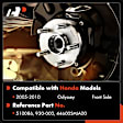 APHB1846 2 Pcs Front Wheel Hub Bearing Assembly