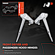 APHHI072 2 Pcs Front Driver & Passenger Hood Hinge