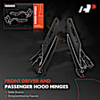 APHHI074 2 Pcs Front Driver & Passenger Hood Hinge