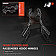 APHHI085 2 Pcs Front Driver & Passenger Hood Hinge
