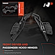 APHHI089 2 Pcs Front Driver & Passenger Hood Hinge