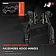 APHHI097 2 Pcs Front Driver & Passenger Hood Hinge
