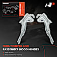 APHHI194 2 Pcs Front Driver & Passenger Hood Hinge