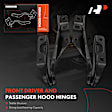 APHHI195 2 Pcs Front Driver & Passenger Hood Hinge