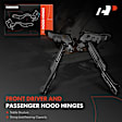 APHHI211 2 Pcs Front Driver & Passenger Hood Hinge