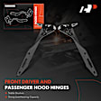APHHI257TW 2 Pcs Front Driver & Passenger Hood Hinge
