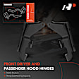 APHHI348TW 2 Pcs Front Driver & Passenger Hood Hinge