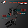 APHLS0462 2 Pcs Ride Height Sensor