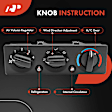 2012 Peterbilt 587 - AC Climate Control Module Panel