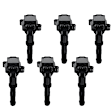 APIC0185 6x Ignition Coils with 3 Pins