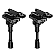 A Set of 2-Pc Ignition Coil 3-Blade Terminal Rectangular, Square A-Premium APIC0390