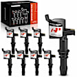 APIC0430 8x Ignition Coils with 2 Pins