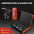 APIC0494MF Ignition Coil & Platinum Spark Plug Kit Set of 6