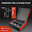 APIC0509 12-Piece Kit Black Ignition Coil and Iridium Spark Plug Kits