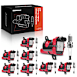 APIC0525 16-Piece Kit Red Ignition Coil and Iridium Spark Plug Kits