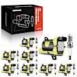 APIC0526 16-Piece Kit Yellow Ignition Coil and Iridium Spark Plug Kits