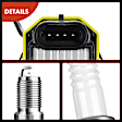APIC0526 16-Piece Kit Yellow Ignition Coil and Iridium Spark Plug Kits