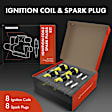 APIC0526 16-Piece Kit Yellow Ignition Coil and Iridium Spark Plug Kits