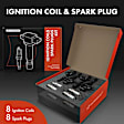 APIC0533 16-Piece Kit Black Ignition Coil and Iridium Spark Plug Kits