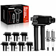 APIC0535 8x Black Ignition Coil & 16x IRIDIUM Spark Plug Kits