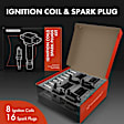 APIC0535 8x Black Ignition Coil & 16x IRIDIUM Spark Plug Kits
