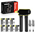 APIC0537 8x Yellow Ignition Coil & 16x IRIDIUM Spark Plug Kits