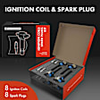 APIC0541 16-Piece Kit Blue Ignition Coil and Iridium Spark Plug Kits