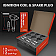 APIC0543 24-Piece Kit Ignition Coil and Iridium Spark Plug Kit