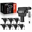 APIC0544 16-Piece Kit Black Ignition Coil and Iridium Spark Plug Kits