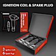 APIC0546 9-Piece Kit Black Ignition Coil and Iridium Spark Plug Kits