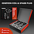 APIC0547 9-Piece Kit Black Ignition Coil and Iridium Spark Plug Kits