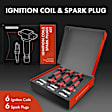 APIC0550 12-Piece Kit Red Ignition Coil and Iridium Spark Plug Kits