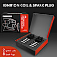 APIC0556 10-Piece Kit Black Ignition Coil and Iridium Spark Plug Kits