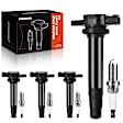 APIC0561 4x Ignition Coil & IRIDIUM Spark Plug Kits