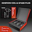 APIC0567 6-Piece Kit Black Ignition Coil and Iridium Spark Plug Kits
