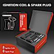APIC0571 16-Piece Kit Ignition Coil and Iridium Spark Plug Kits