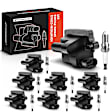 APIC0573 16-Piece Kit Black Ignition Coil and Iridium Spark Plug Kits
