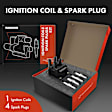 APIC0584 Ignition Coil & IRIDIUM Spark Plug Kit