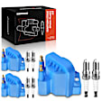APIC0587 9-Piece Kit Blue Ignition Coil and Iridium Spark Plug Kits